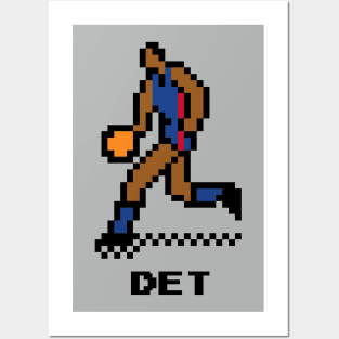 8-Bit Basketball - Detroit Posters and Art